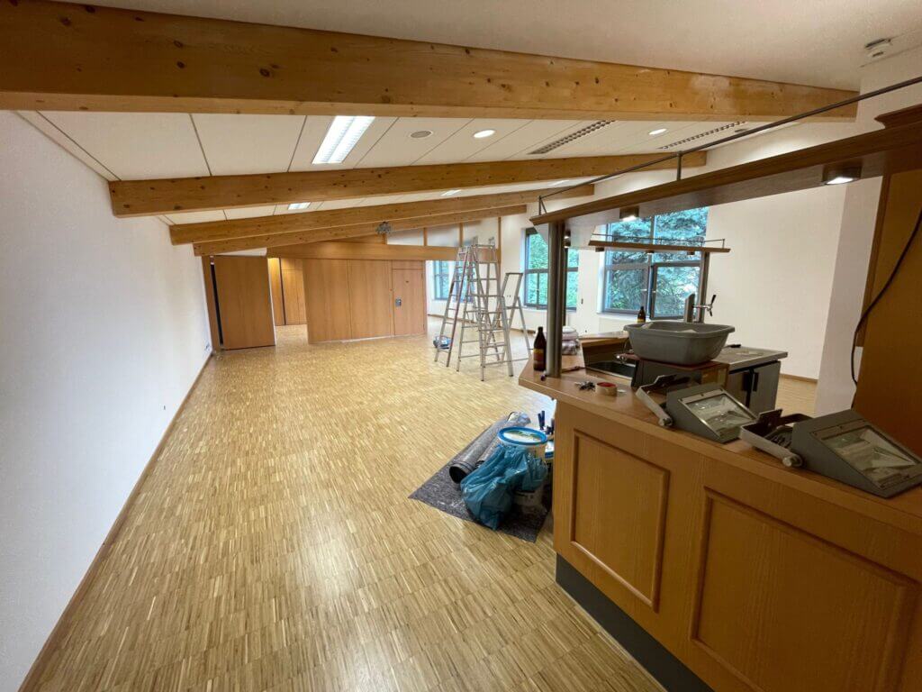 Übung im Juli 2023 - Einsatz im Unterrichtsraum 1 ffw uebungsraum