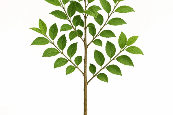 Ein junger Baum mit Erde.